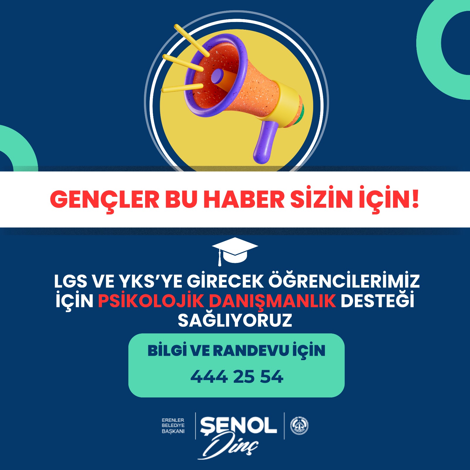 Erenler Beledi̇yesi̇’nden Sinava Gi̇recek Öğrenci̇lere Destek