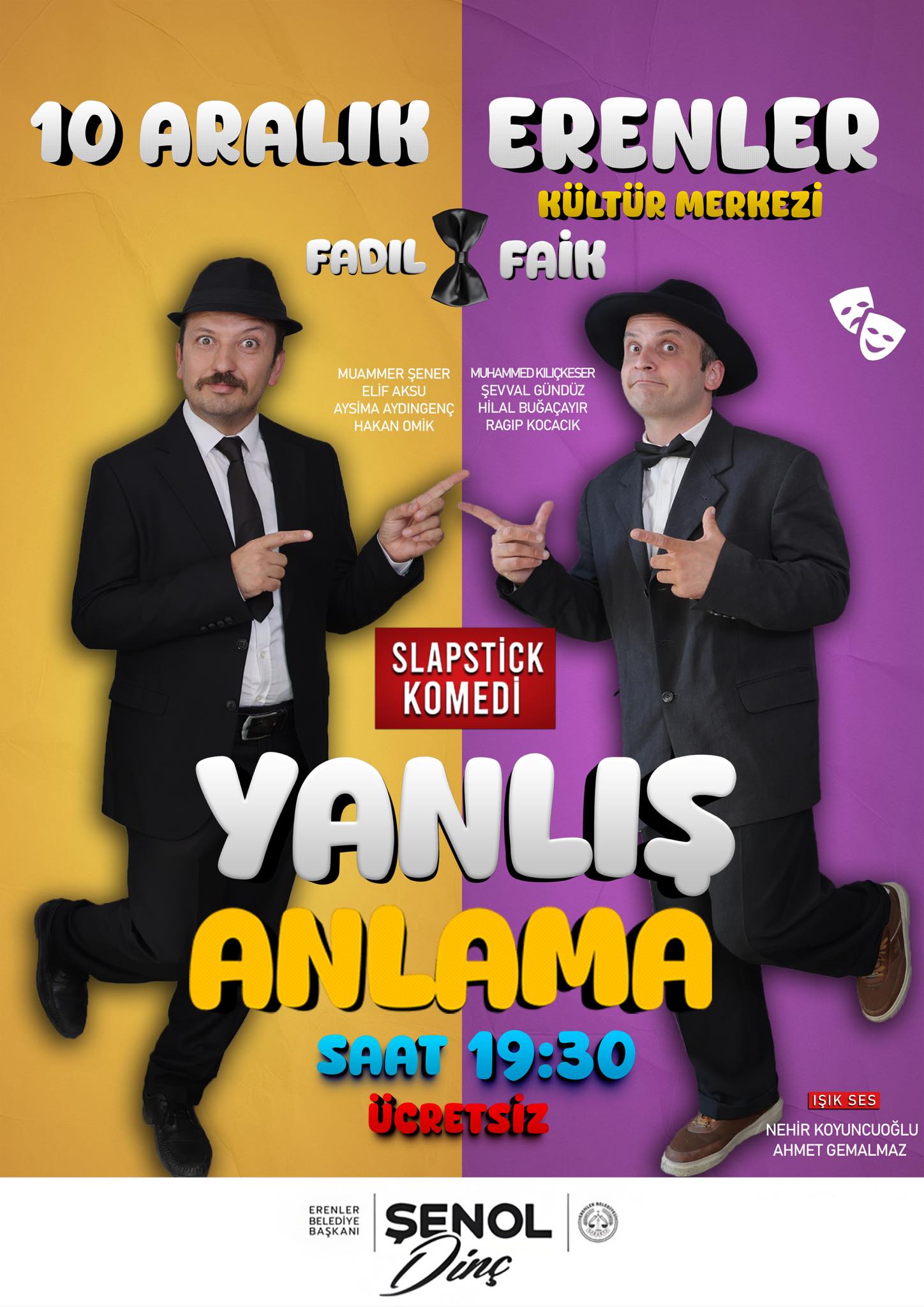 Erenler’de Kültür Ve Sanat Programlari Ti̇yatro İle Devam Edecek