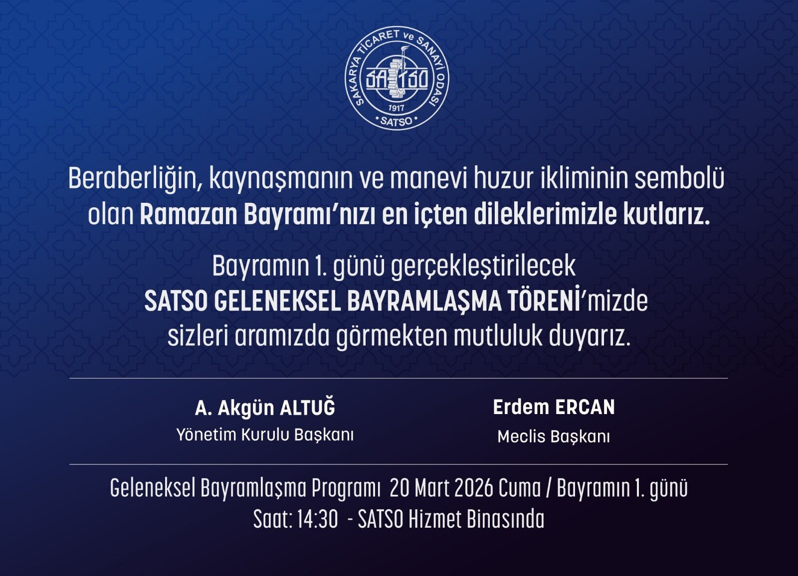 Bayramlaşma Daveti̇ye