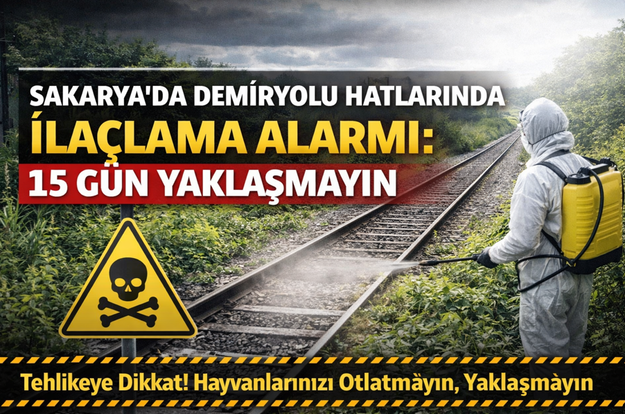 Sakarya’da Demiryolu Hatlarında İlaçlama Alarmı