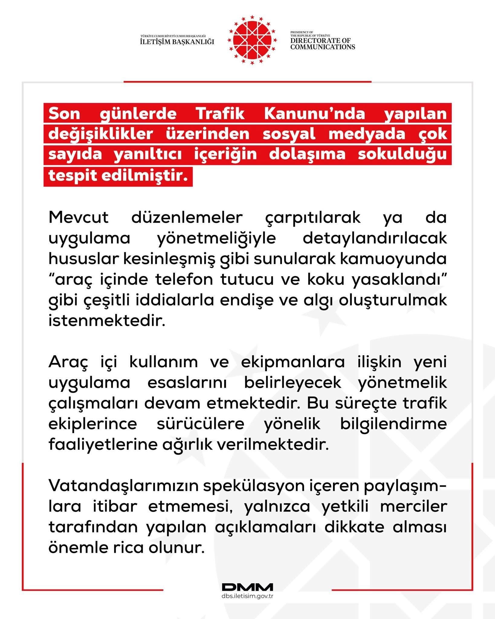 iletişim bakanlığı açıklama