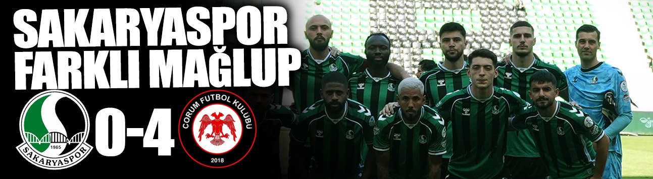 Sakaryaspor Evinde Dağıldı: 0-4!