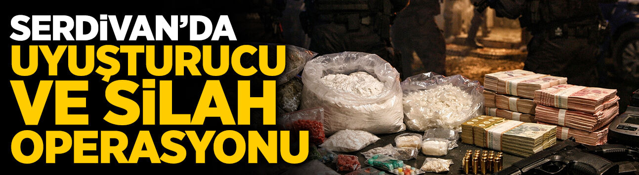 Serdivan’da Uyuşturucu ve Silah Operasyonu