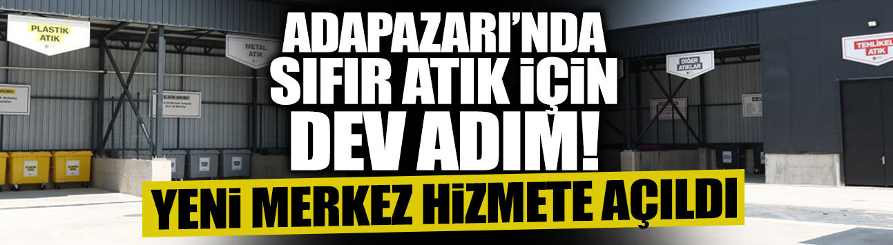 Adapazarı’nda Sıfır Atık İçin Dev Adım!