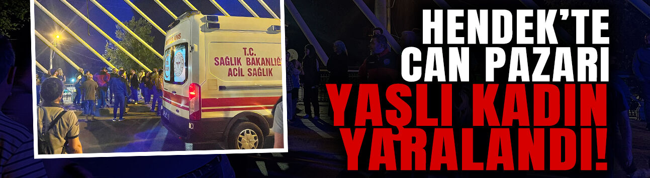 Hendek’te Can Pazarı: Yaşlı Kadın Yaralandı!