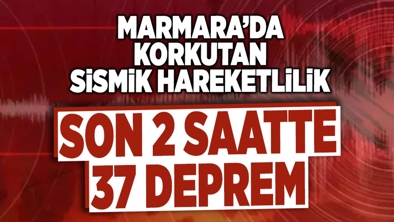 Marmara'da Korkutan Sismik Hareketlilik!