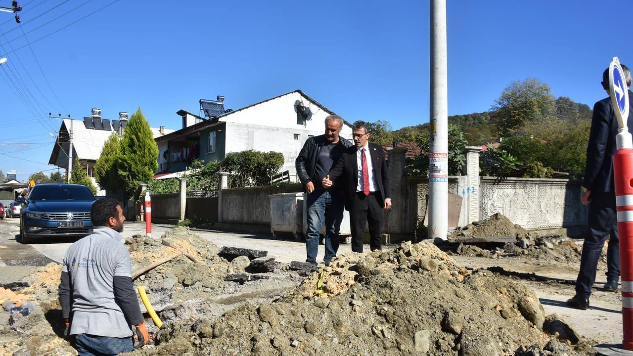 Başkan Dinç, Doğalgaz Çalışmalarını Yakından İnceledi