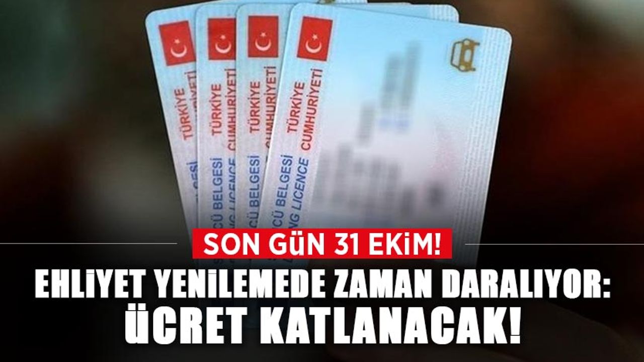 Ehliyetini Yenilemeyenler DİKKAT!