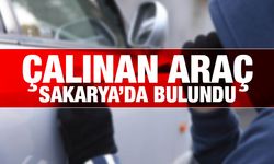 Kocaeli'nden çalınan araç Sakarya'da bulundu