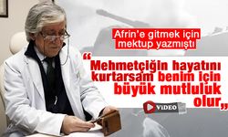 Afrin'de askerlerin adına top atışı yaptığı doktor duygu dolu anlar yaşadı