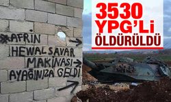 TSK'dan Afrin açıklaması! 3530 terörist öldürüldü