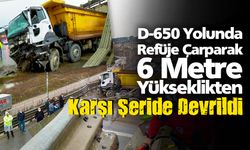 D-650 Yolunda Kamyon Devrildi