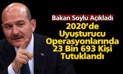 2020'de uyuşturucu operasyonlarında 23 bin 693 kişi tutuklandı