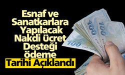 Nakdi Ücret Desteği Ödeme Tarihi Açıklandı