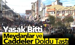 Vatandaşlar sokak ve caddelere akın etti