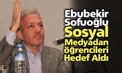 Sofuoğlu yine öğrencileri hedef aldı