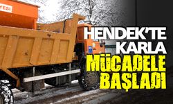 Hendek'te Karla Mücadele Başladı