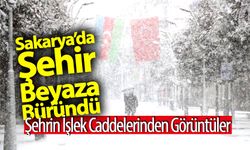 Sakarya’da şehir beyaza büründü