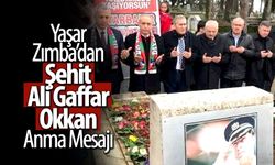 Şehit Ali Gaffar Okkan anma mesajı