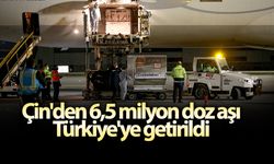 Çin'den 6.5 milyon doz aşı Türkiye'ye getirildi