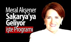 Meral Akşener Sakarya'ya Geliyor