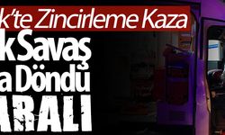 Zincirleme trafik kazası: 8 yaralı