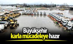 Büyükşehir karla mücadeleye hazır