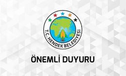 Hendek Belediyesin'den Duyuru