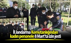 İl Jandarma Komutanlığından kadın personele 8 Mart'ta izin jesti