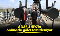 ADASU HES’in önündeki gölet temizleniyor