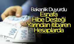 Esnafa Hibe Desteği Yarından İtibaren Başlıyor