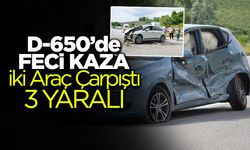 Karasu'da iki otomobil çarpıştı: 3 yaralı