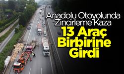 Anadolu Otoyolu’nda Zincirleme Trafik Kazası