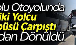 2 Yolcu Otobüsü Çarpıştı