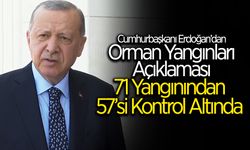 71 Yangından 57'si Kontrol Altına Alındı