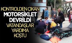 Taraklı'da devrilen motosikletin sürücüsü yaralandı
