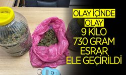 Hendek'te 9 Kilo 730 Gram Esrar Ele Geçirildi