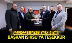 Bakkallar Odasından Başkan Işıksu'ya Teşekkür