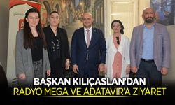 Başkan Kılıçaslan'dan Radyo Mega ve Ada Tavır'a ziyaret