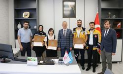 112 ekibine teşekkür belgesi verildi