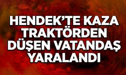 Traktörden Düşen Vatandaş Yaralandı