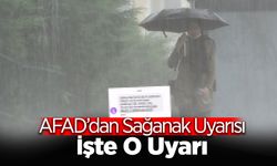 AFAD'dan Kuvvetli Yağış Uyarısı