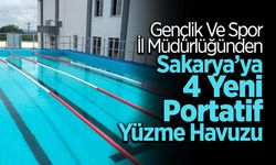 Sakarya’ya 4 Yeni Portatif Yüzme Havuzu