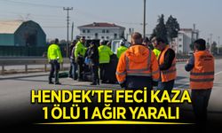 Hendek'te Feci Kaza 1 Ölü 1 Ağır Yaralı