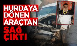 Hurdaya Dönen Araçtan Sağ Çıktı