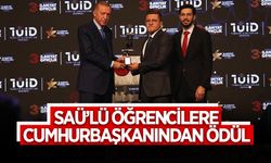 SAÜ’lü Öğrencilere Cumhurbaşkanından Ödül