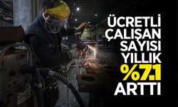 Ücretli Çalışan Sayısı Yıllık %7.1 Arttı