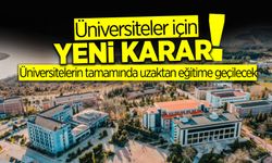 Üniversitelerde Yeni Karar