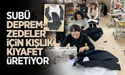 SUBÜ Depremzedeler İçin Kışlık Kıyafet Üretiyor