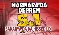 Marmara Deniz'inde Korkutan Deprem!  5.1